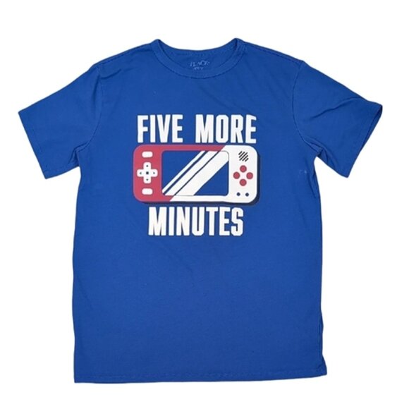 3/$20 Childrens Place Tshirt Short Sleeve Top Five More Minutes Video Game Boys - Picture 1 of 9